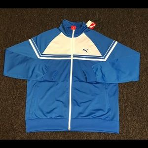 NWT PUMA Tricot Colorblock Full Zip Jacket Size XL